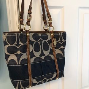 Coach vintage denim bag.